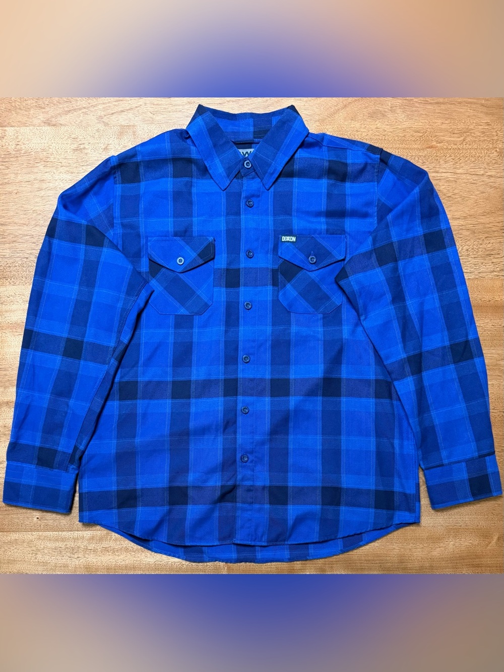Dixxon Ruckus Yellow & Black Plaid Flannel Button-Up Shirt Men’s, Size XL